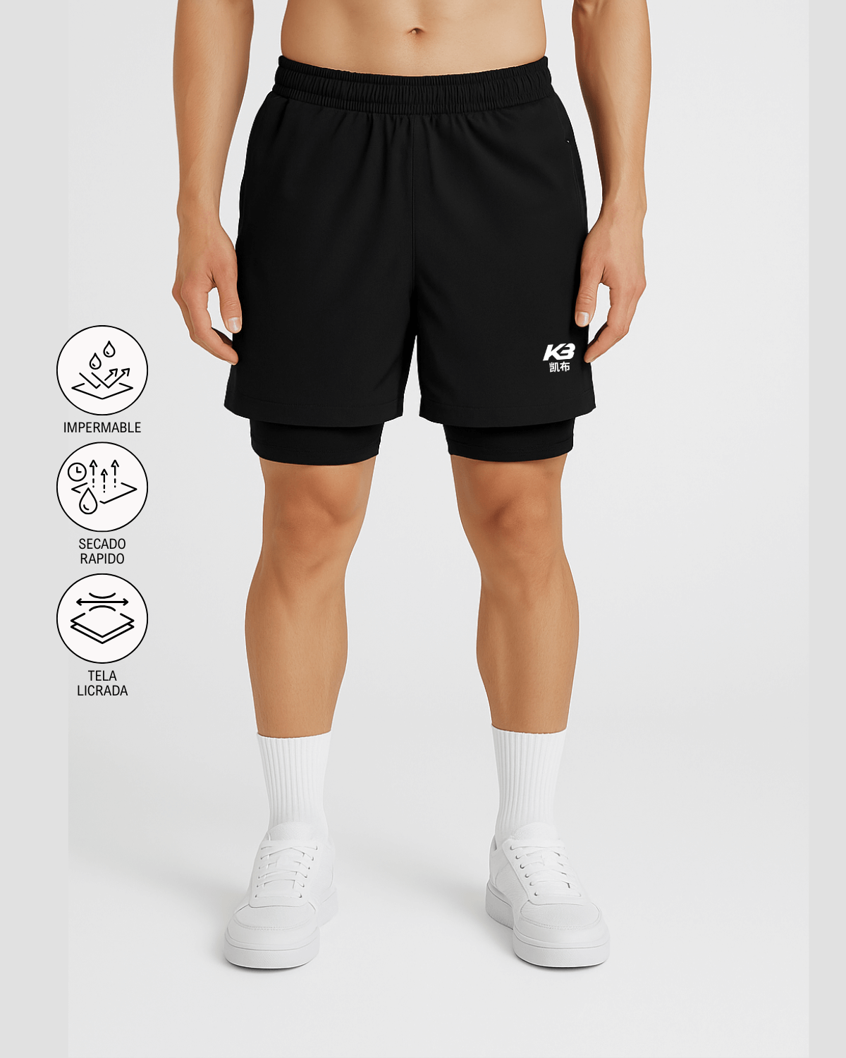 Pantaloneta Hanzi Con Licra | KBMEN RF.335