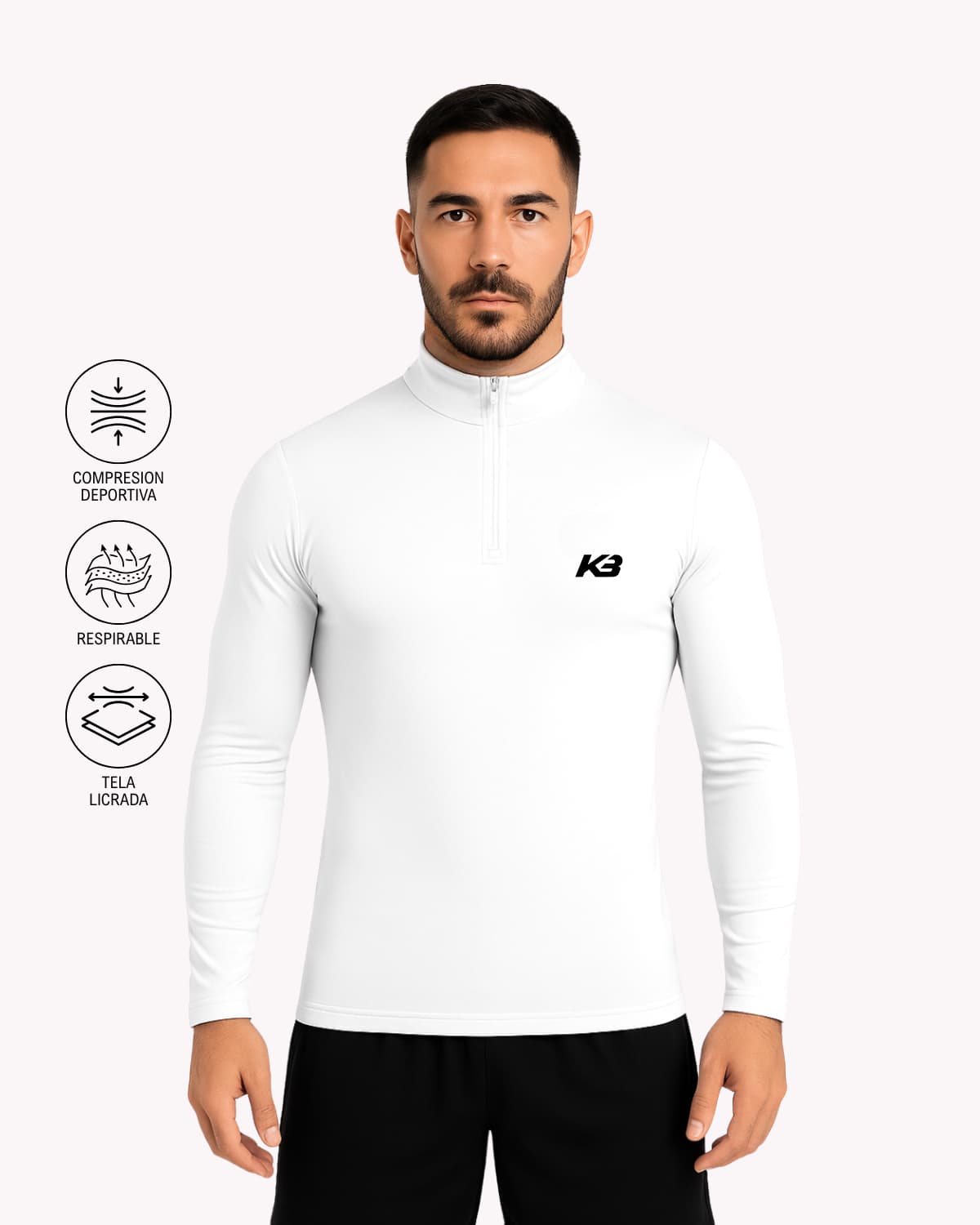 Buzo Compresión Con Cierre | KBMEN RF.133