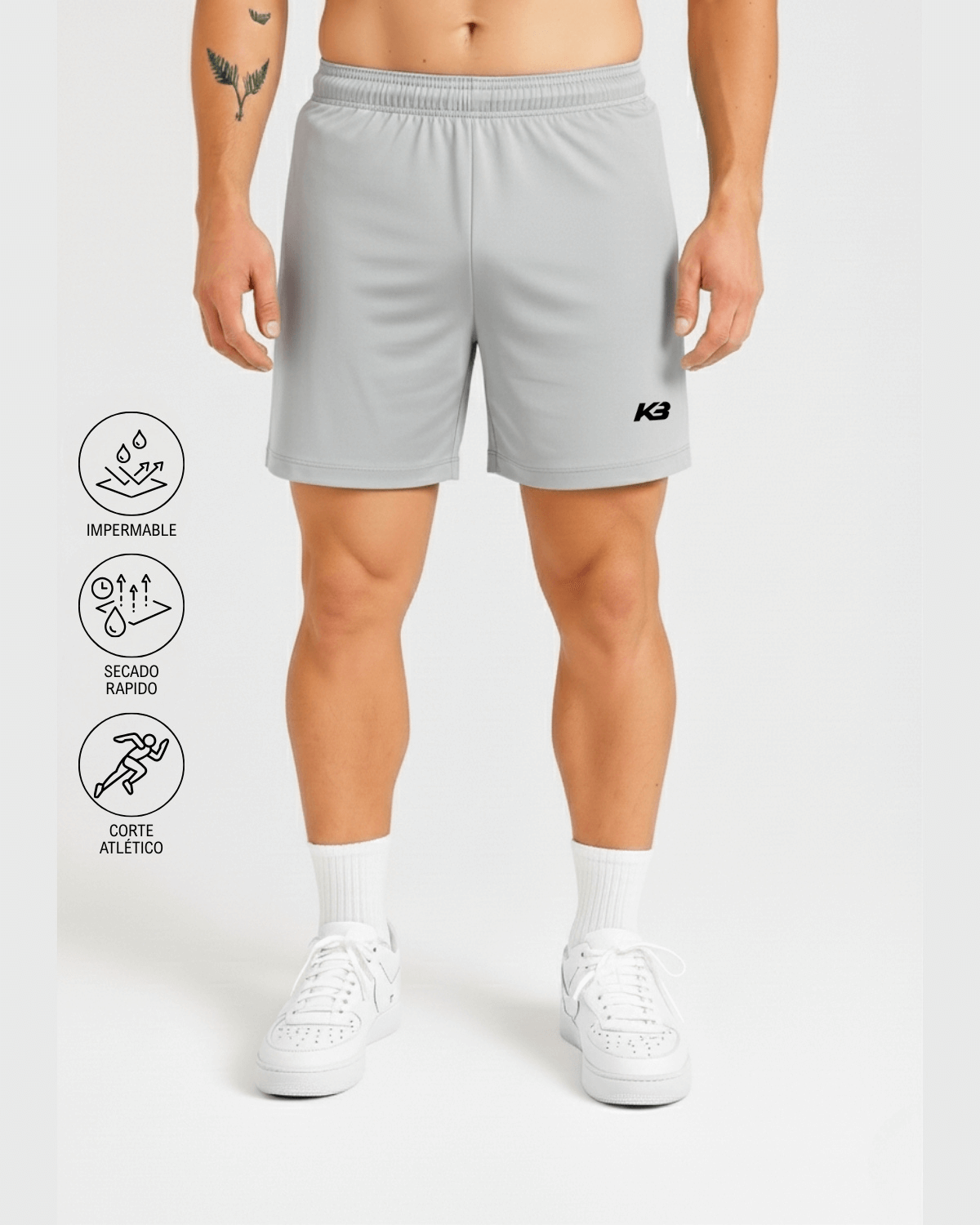 Pantaloneta Impermeable Fit Atletico┃KBMEN RF.401