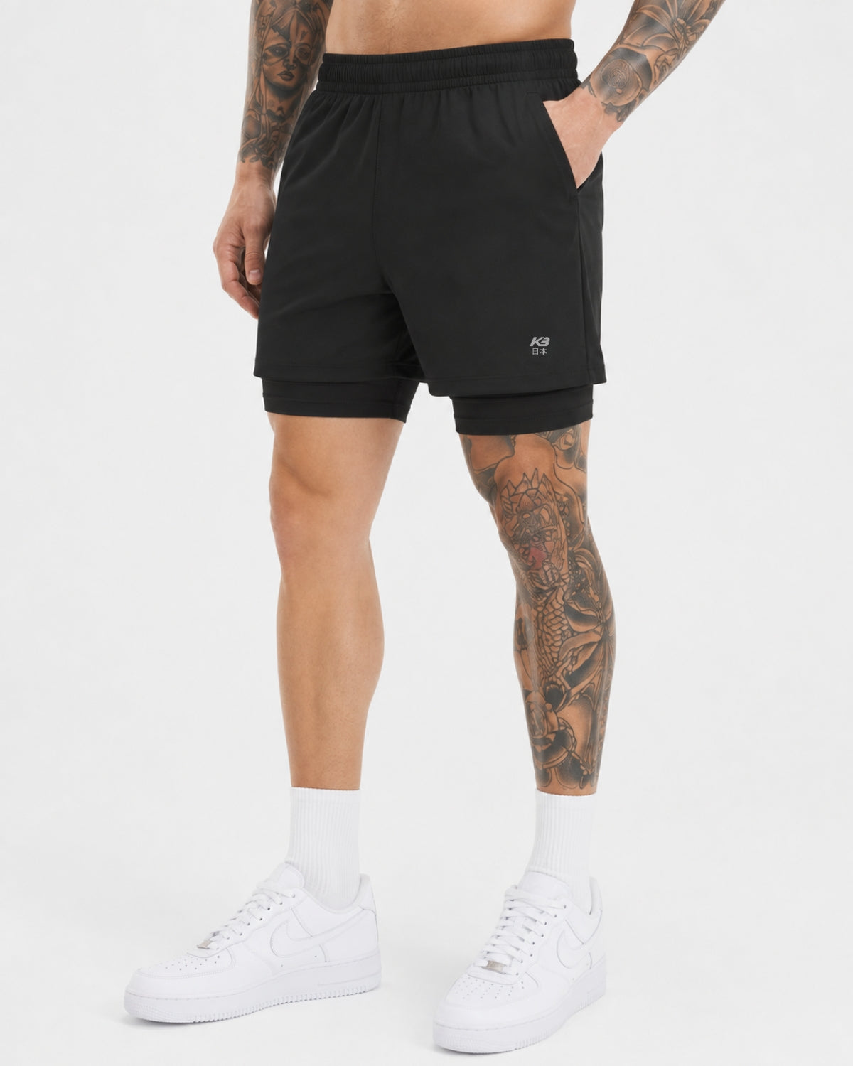 Pantaloneta Con Licra Y Bolsillo Kaybu Japan┃KBMEN RF.446