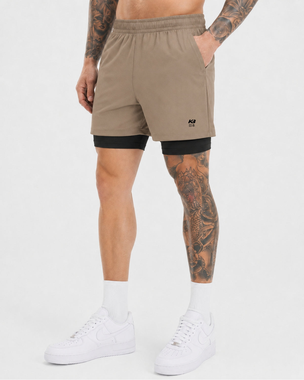 Pantaloneta Con Licra Y Bolsillo Kaybu Japan┃KBMEN RF.446