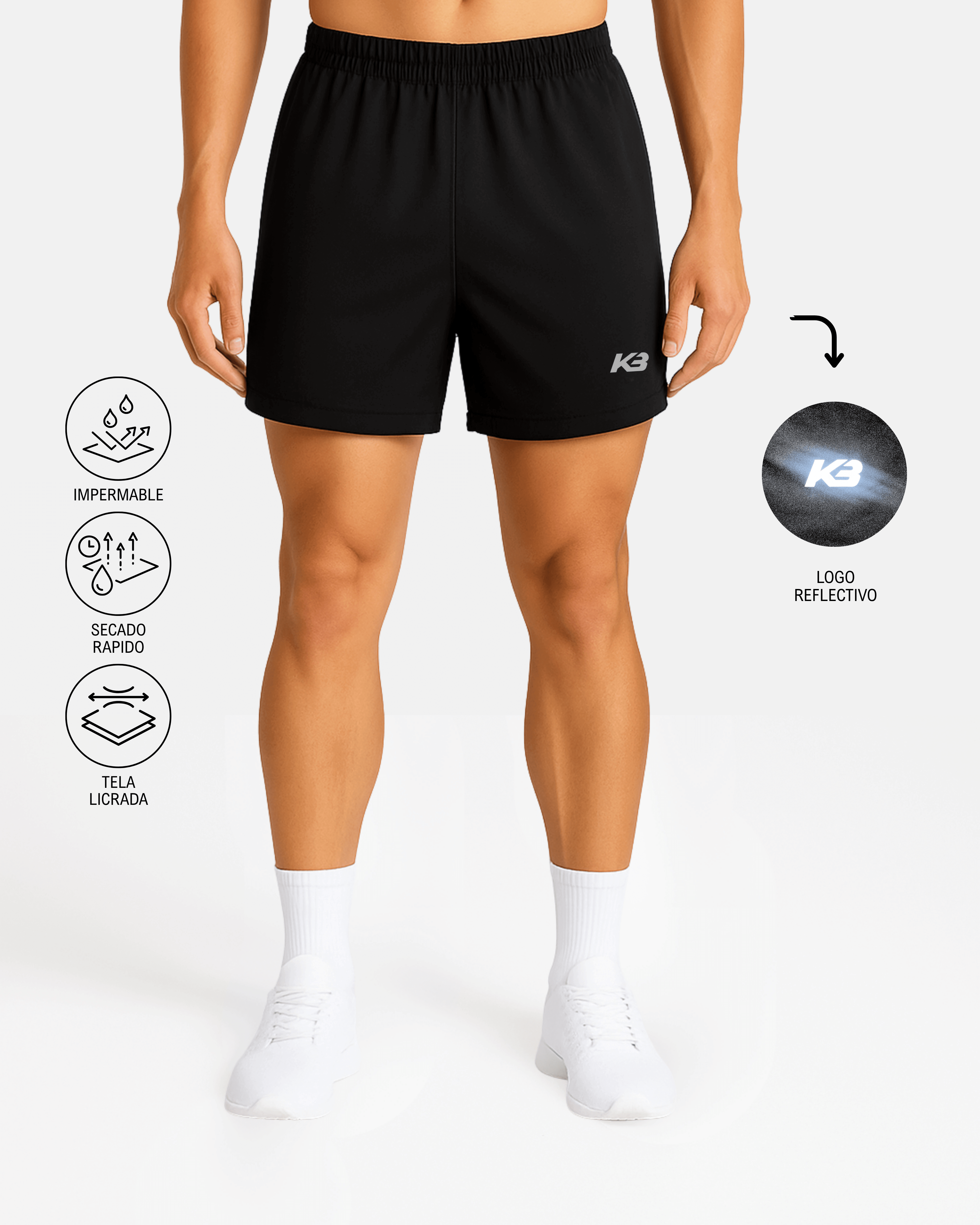 Pantaloneta Kaybu Running┃KBMEN RF.357