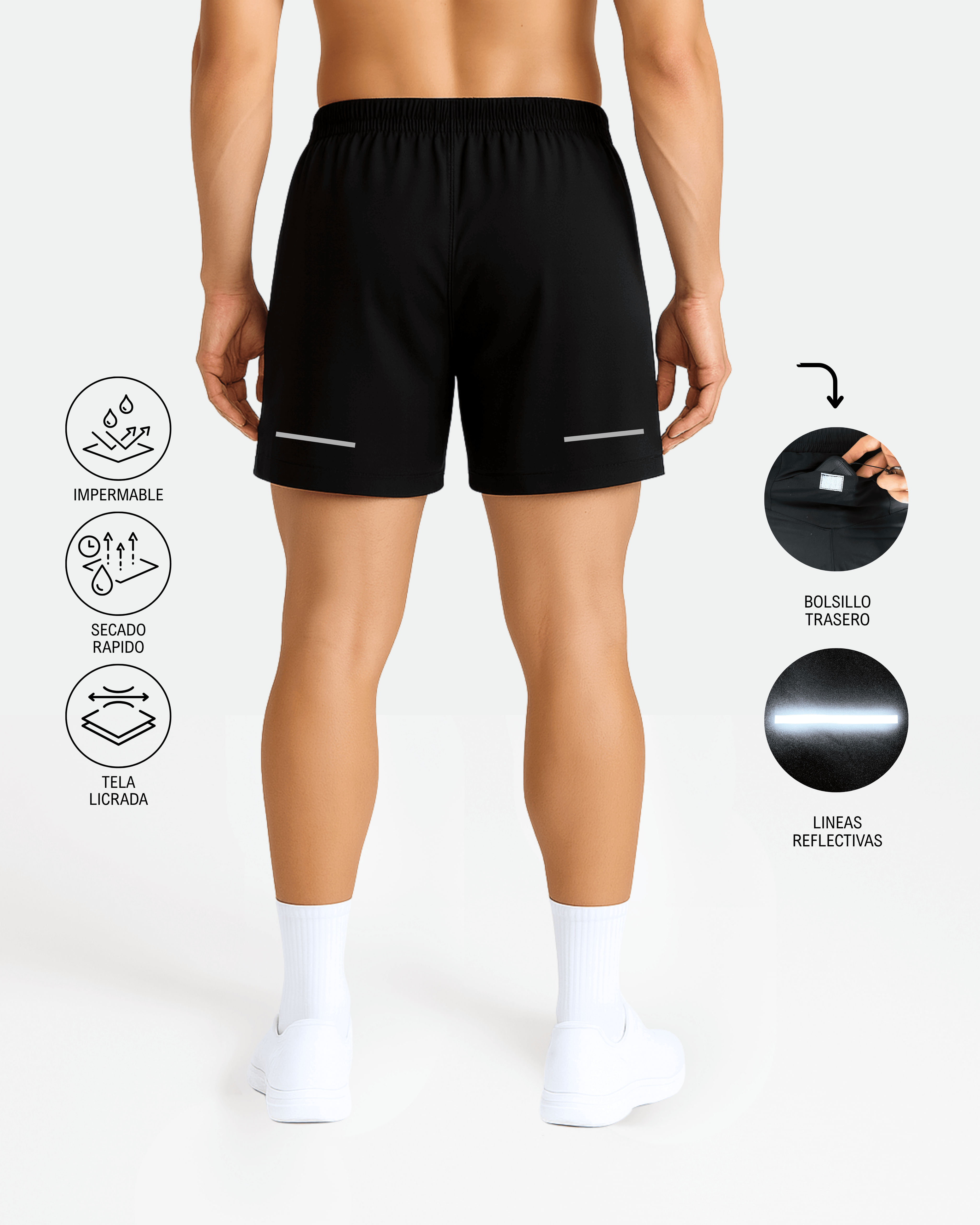 Pantaloneta Kaybu Running┃KBMEN RF.357