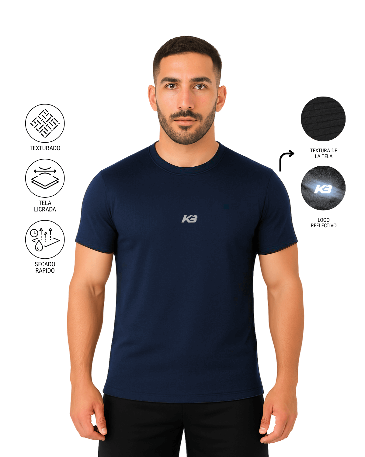 Franela Licrada Textura Premium I KBMEN REF.353