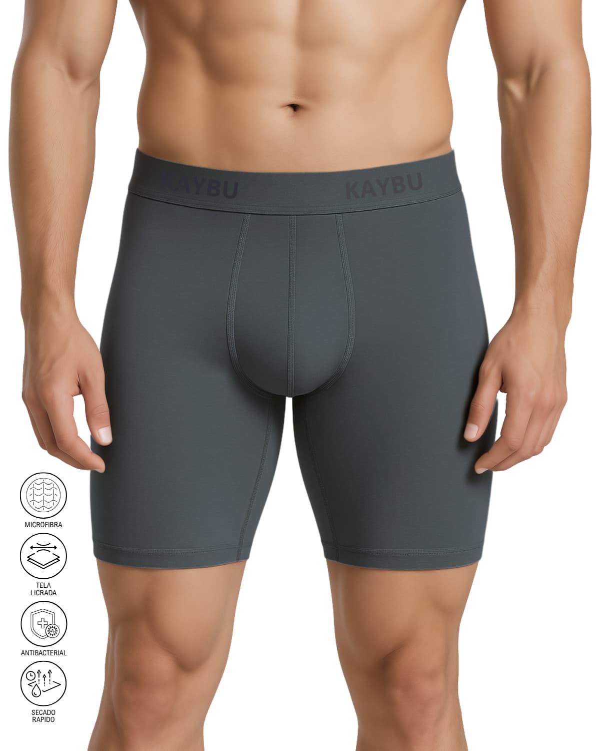 PACK X3 Boxer Fit Largo de Licra Premium | KBMEN RF.362