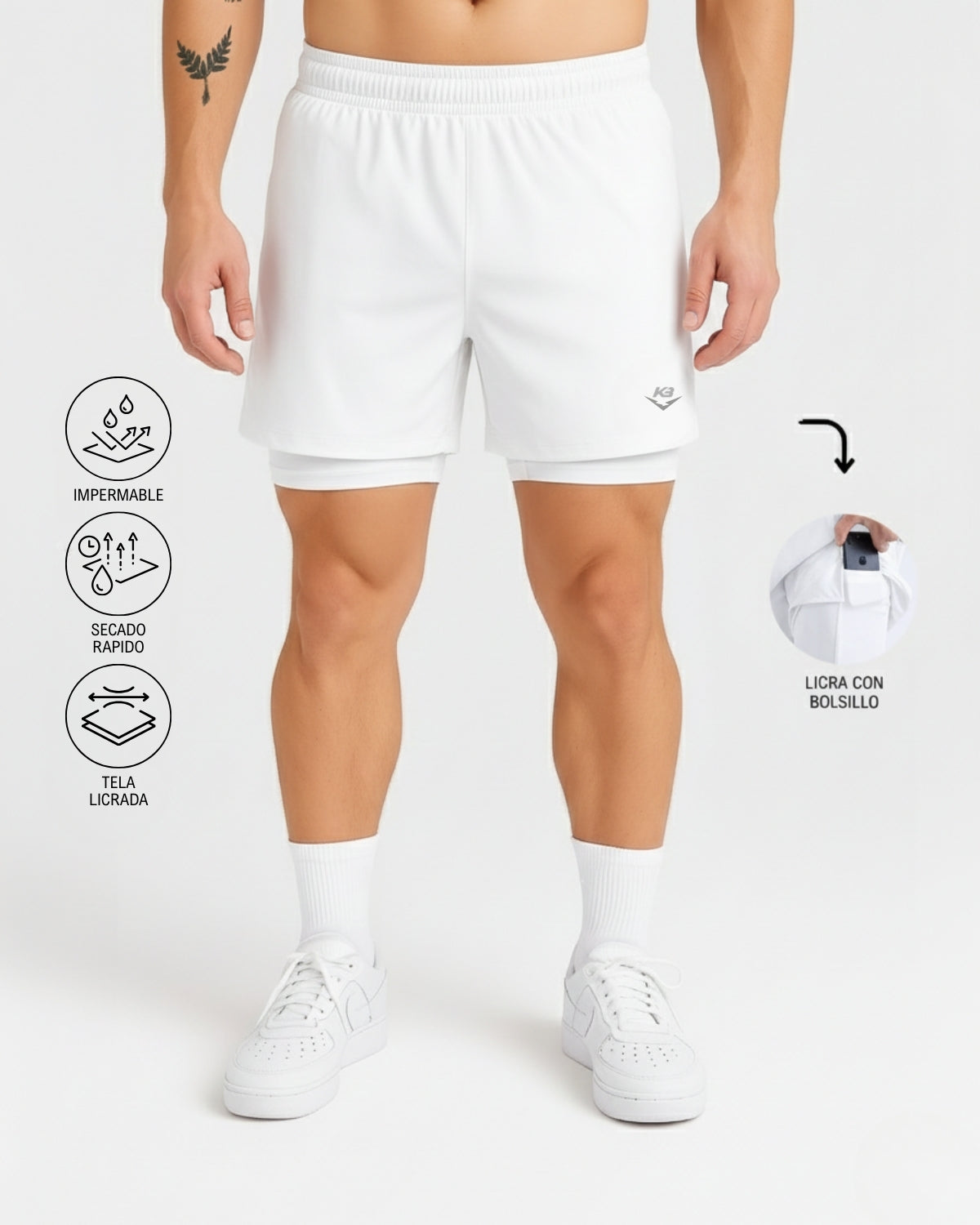 Pantaloneta Con Licra Kaybu Mode I KBMEN RF.407