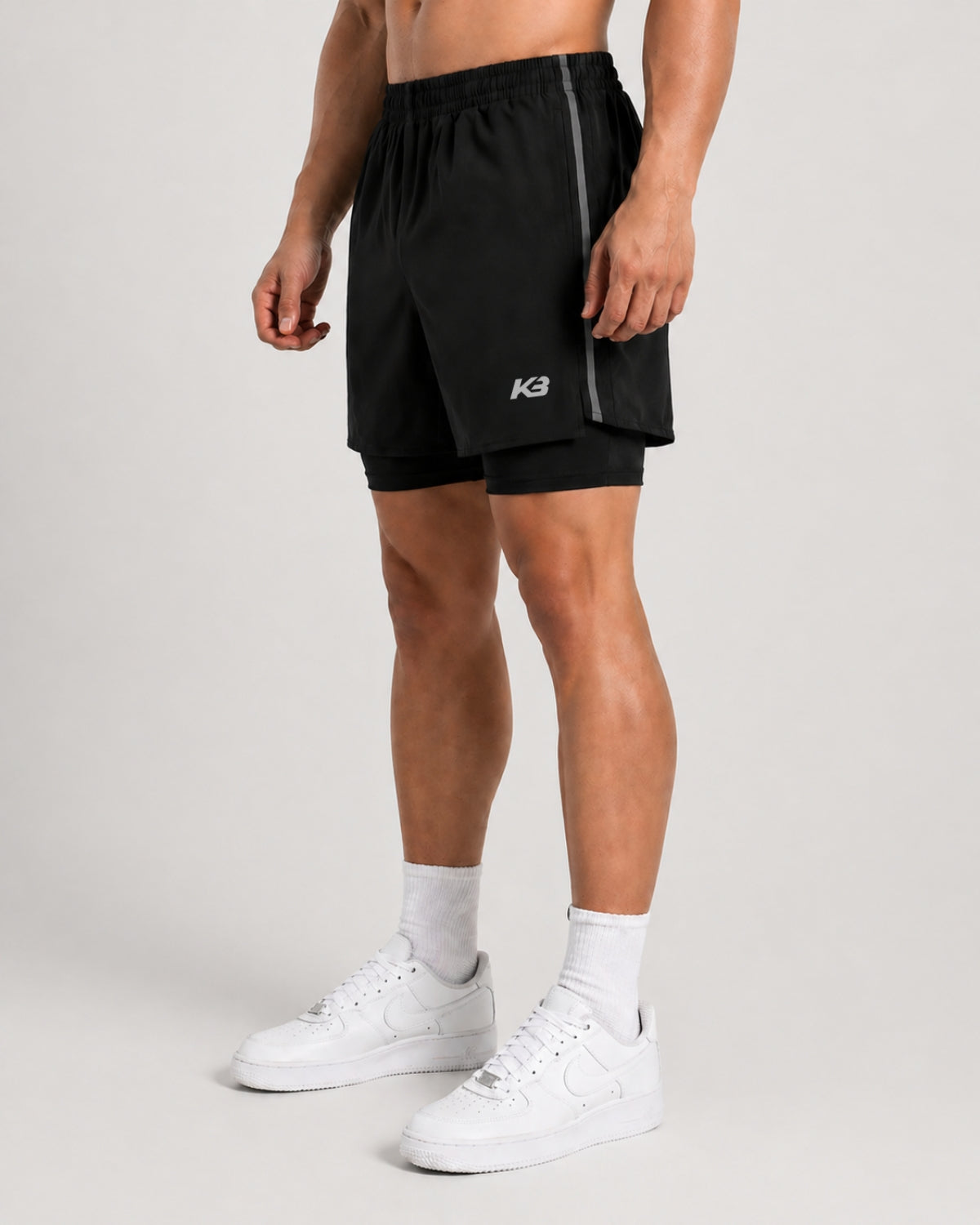 Pantaloneta Con Licra Y Bolsillo Track┃KBMEN RF.419