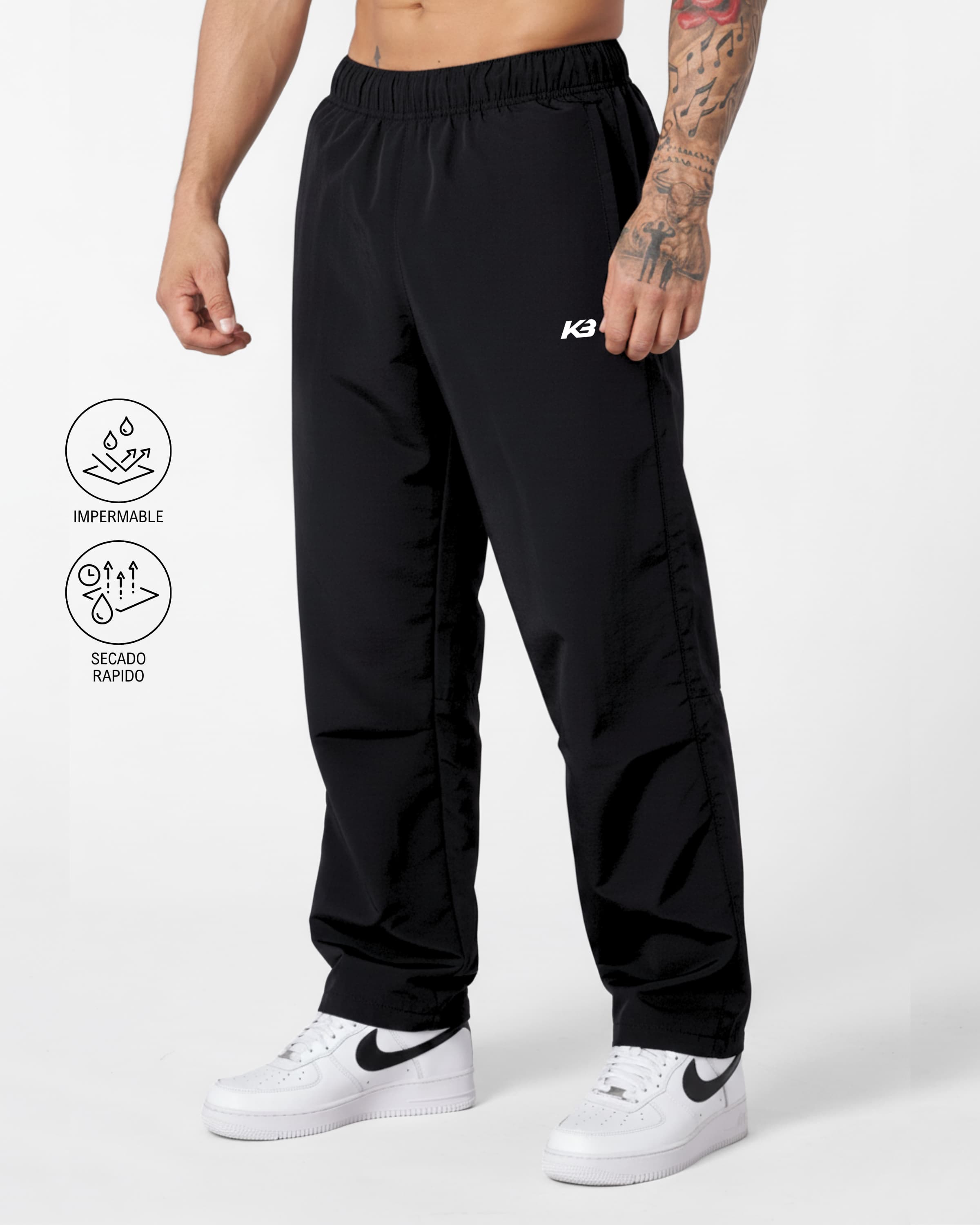 Jogger Caída Recta Tela Impermeable | KBMEN RF.0273
