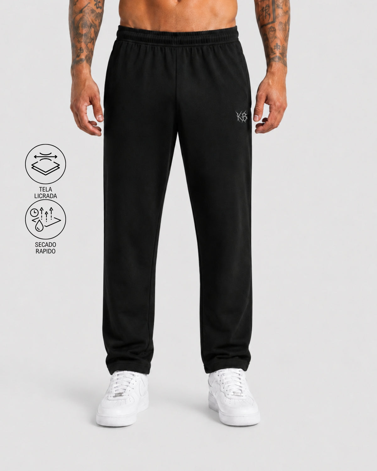 Jogger Caída Recta Tela Licrada Kaybu Sauvage | KBMEN RF.431