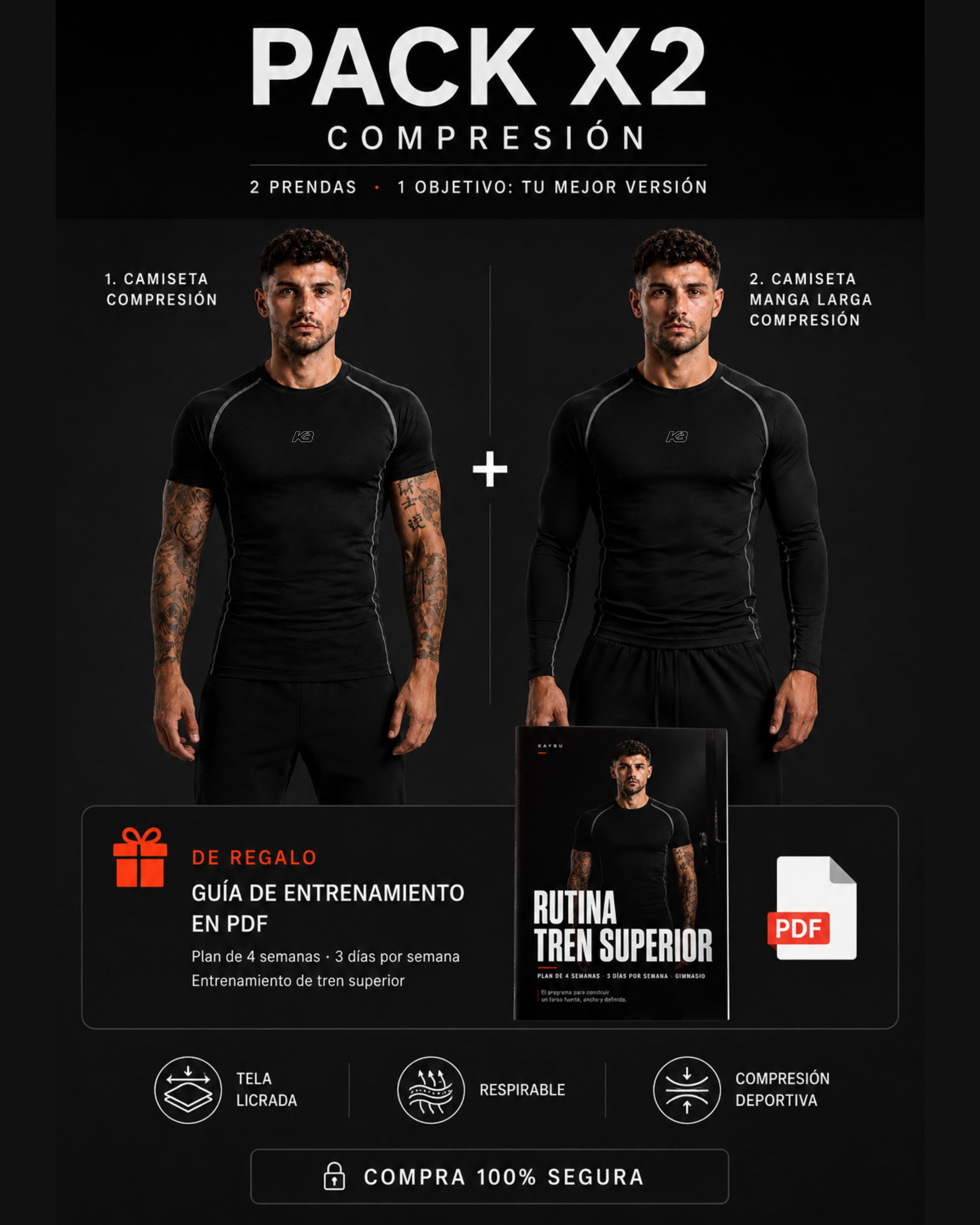 Pack Compresion X2 Ref 383 y 381 | KBMEN RF.416