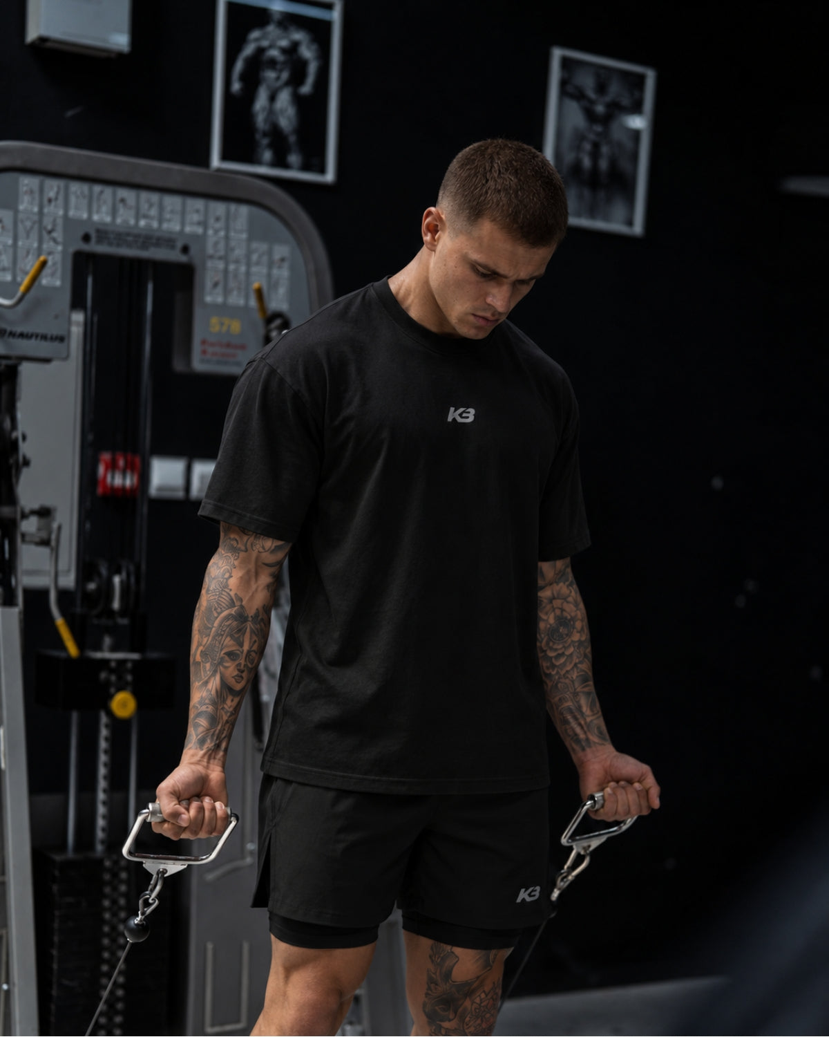 Franela Oversize Premium para Gym | KBMEN RF.398