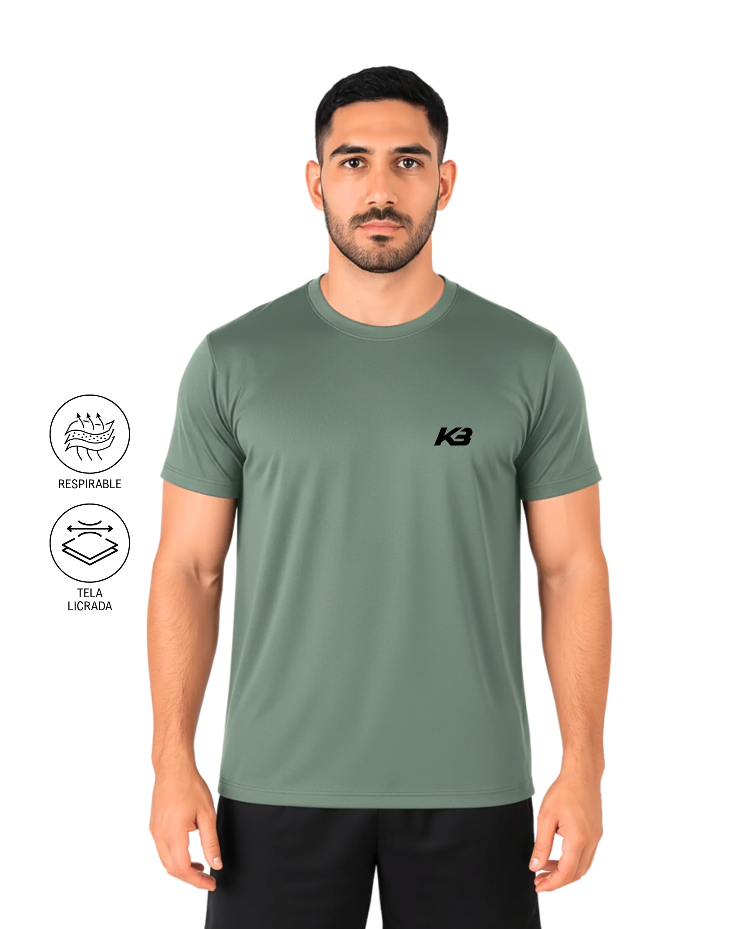 Franela Basica Tela Licrada I KBMEN RF.0135