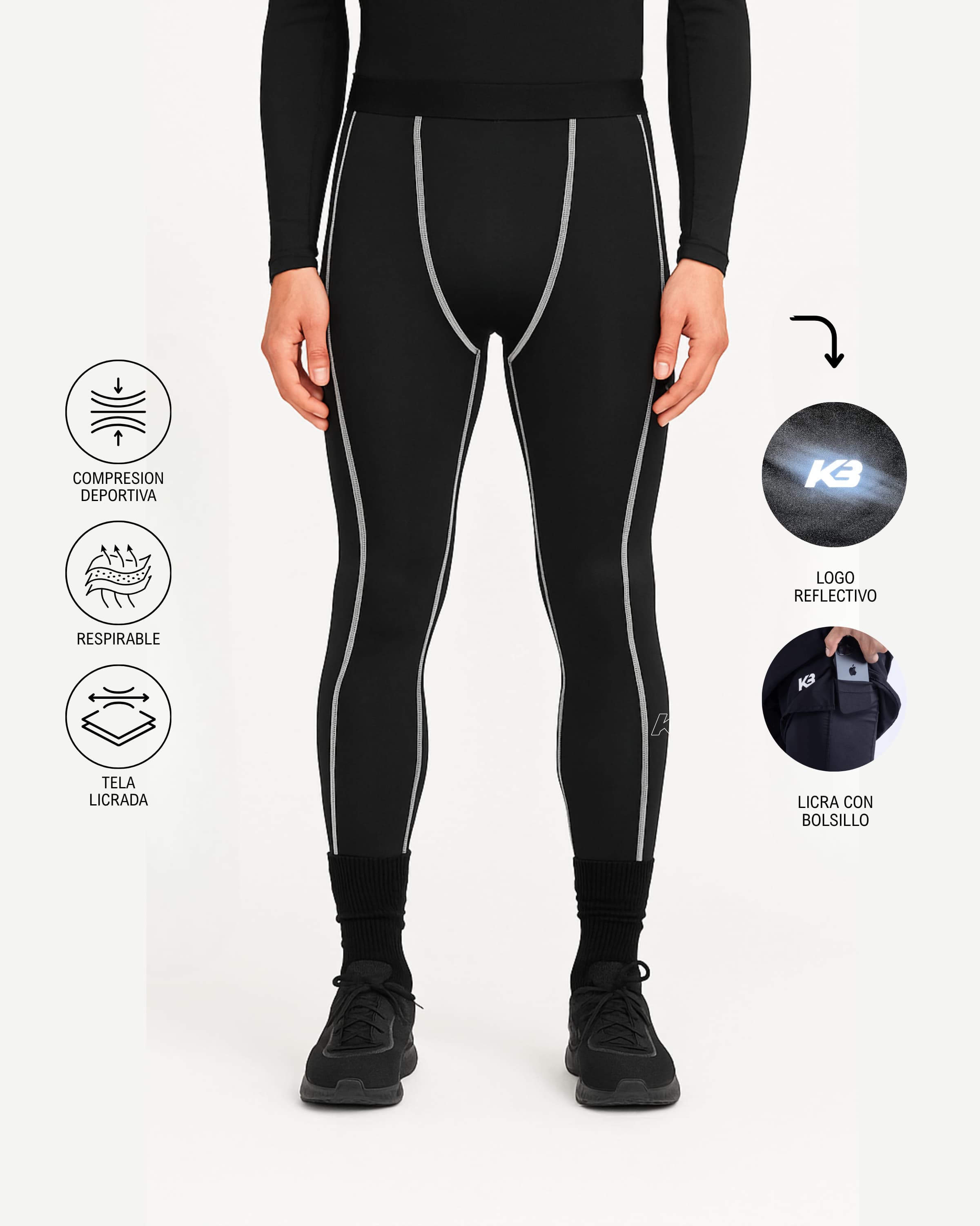 Leggins Kaybu Future ┃KBMEN RF.384