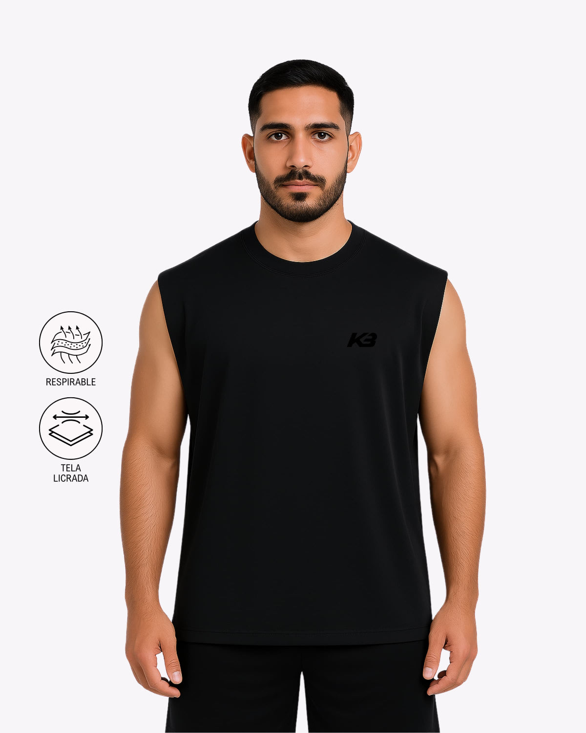 Franelilla Oversize Blackout I KBMEN REF.324