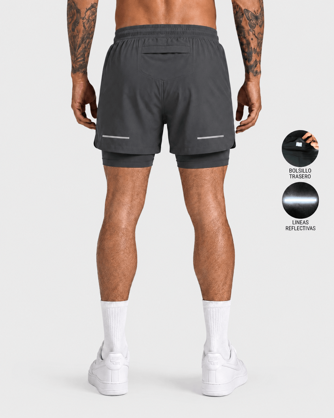 Pantaloneta Running Con Licra ┃KBMEN RF.343