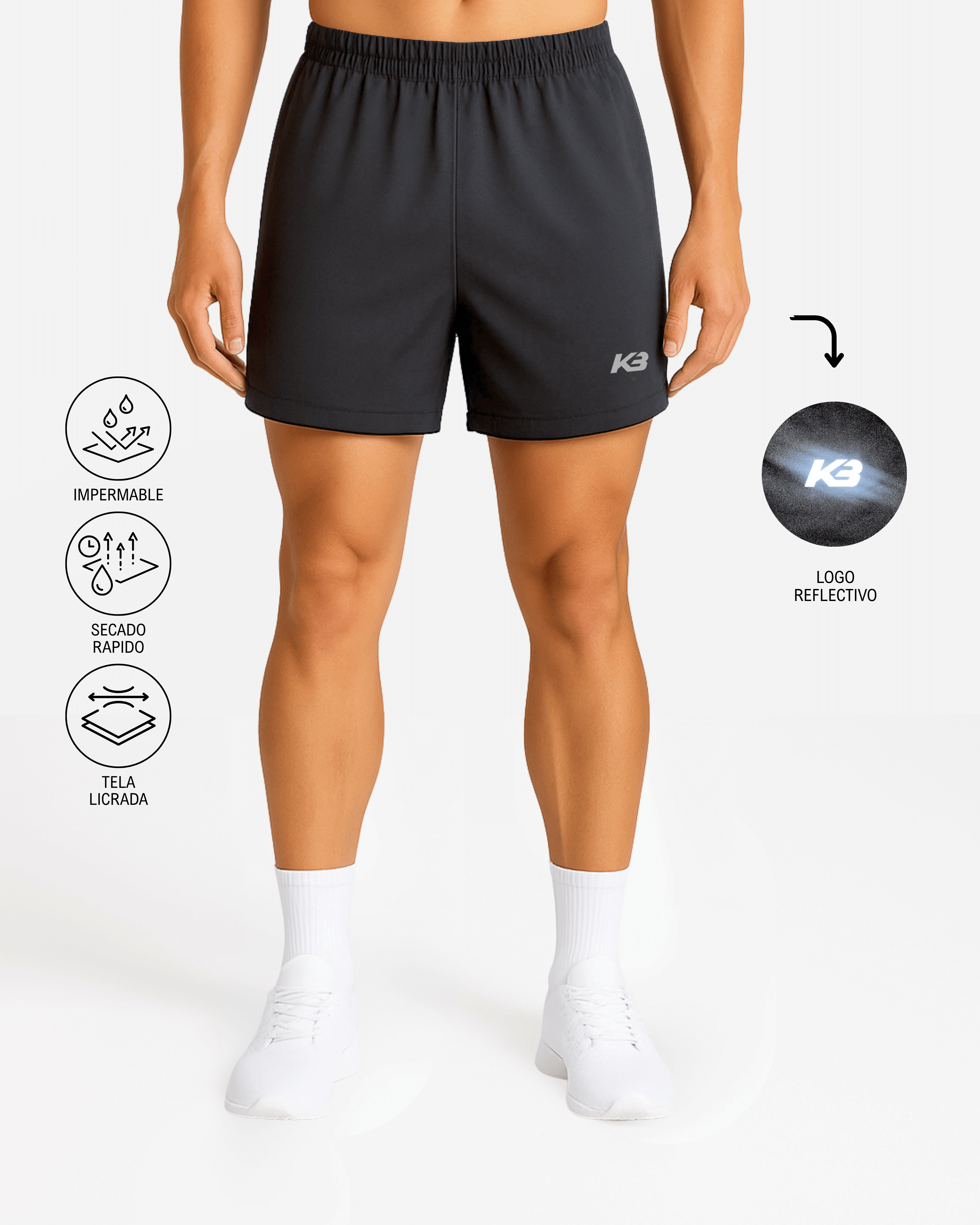 Pantaloneta Kaybu Running┃KBMEN RF.357