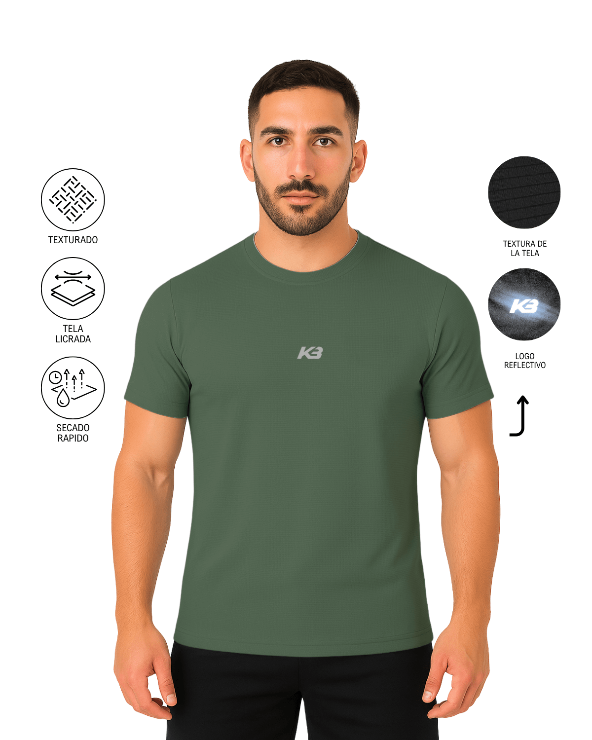 Franela Licrada Textura Premium I KBMEN REF.353