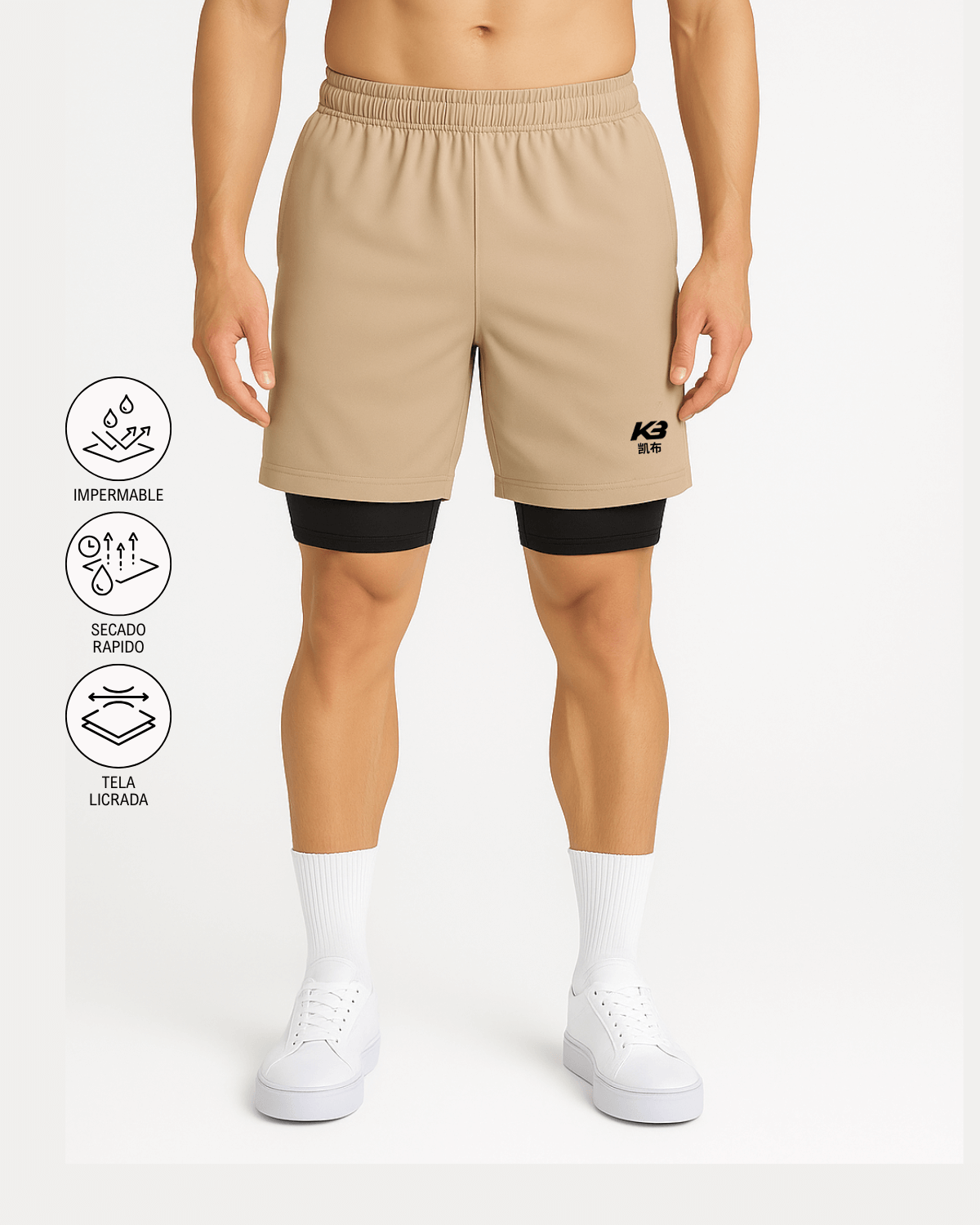 Pantaloneta Hanzi Con Licra | KBMEN RF.335