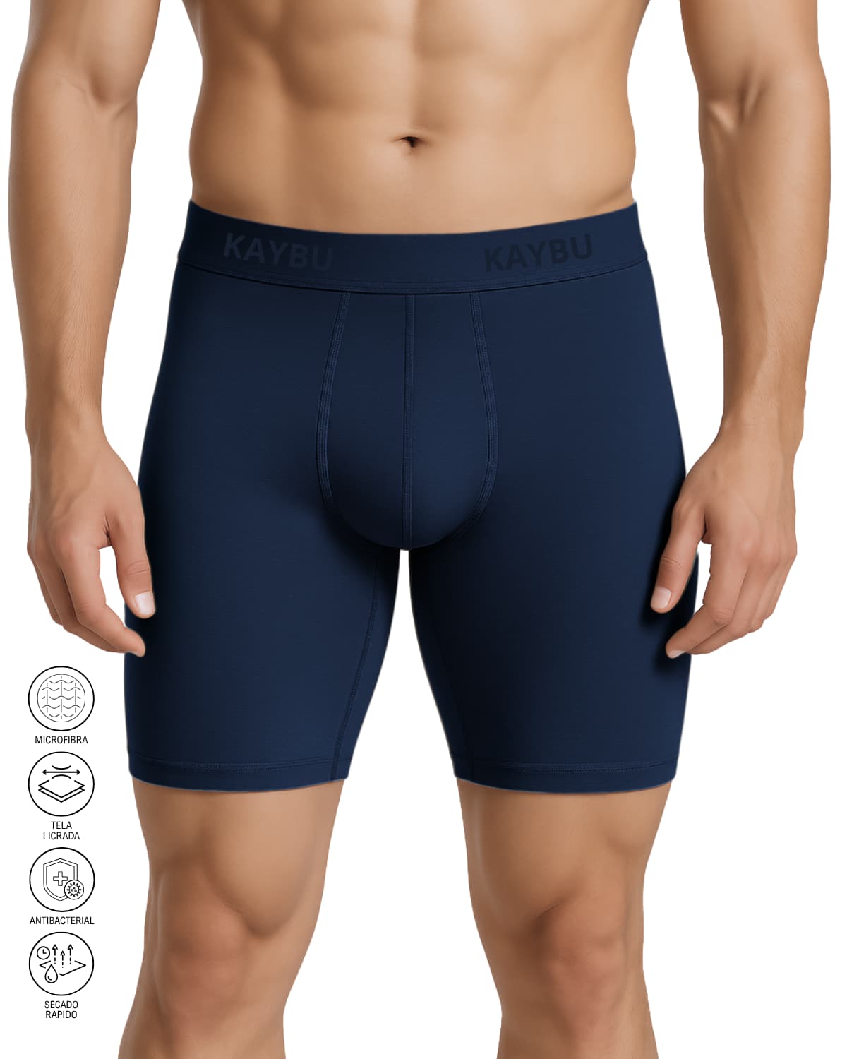 PACK X3 Boxer Fit Largo de Licra Premium | KBMEN RF.362