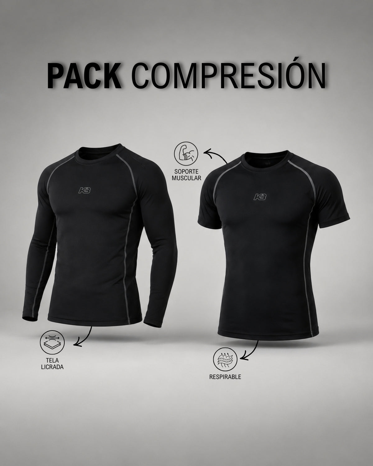 Pack Compresion X2 Ref 383 y 381 | KBMEN RF.416