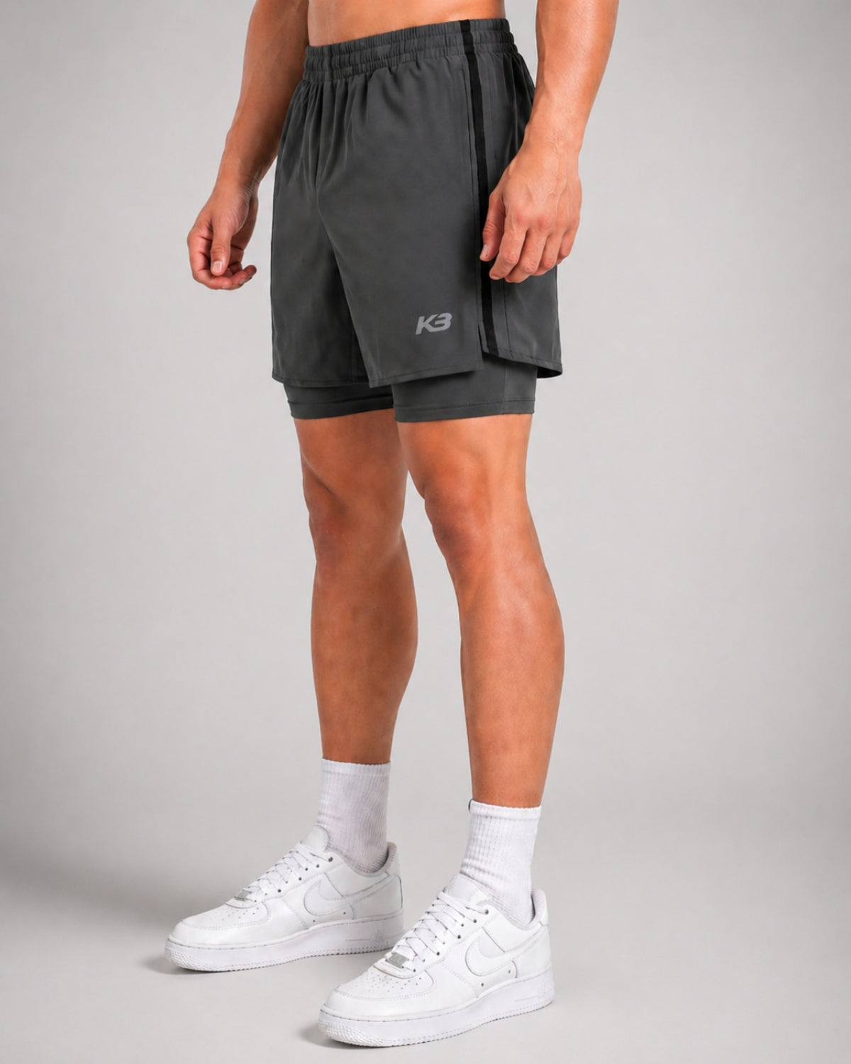 Pantaloneta Con Licra Y Bolsillo Track┃KBMEN RF.419