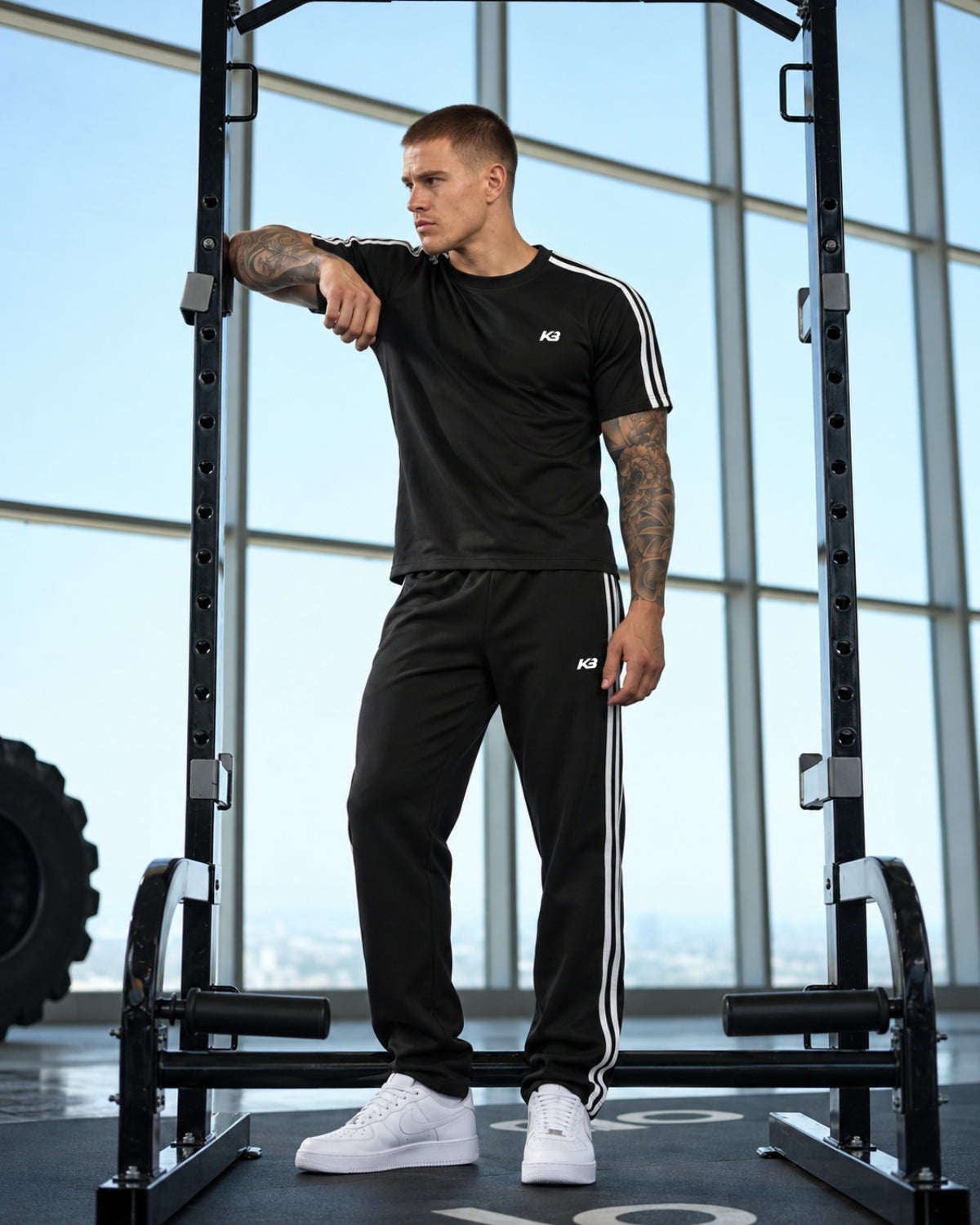 Jogger Caída Recta Tela Licrada Kaybu Iconic | KBMEN RF.451