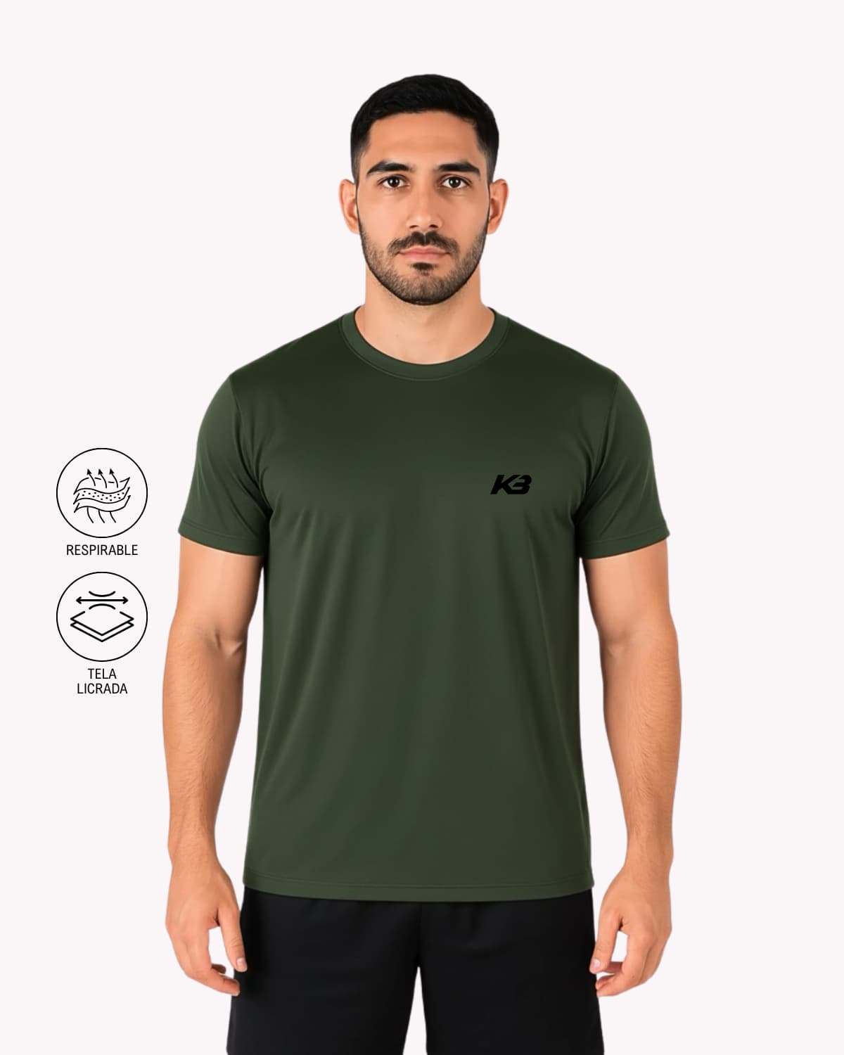 Franela Basica Tela Licrada I KBMEN RF.0135