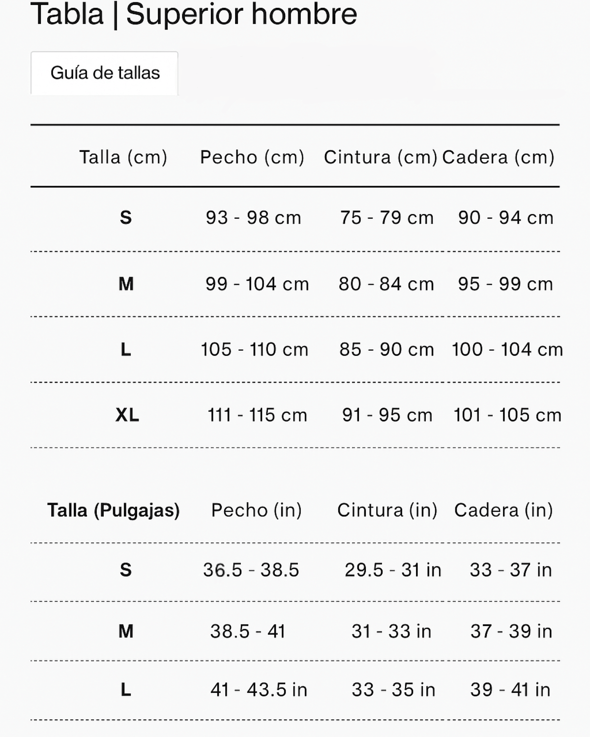 Ropa Deportiva Tabla De Talles De Buzos Mujer Buzo Deportivo Para